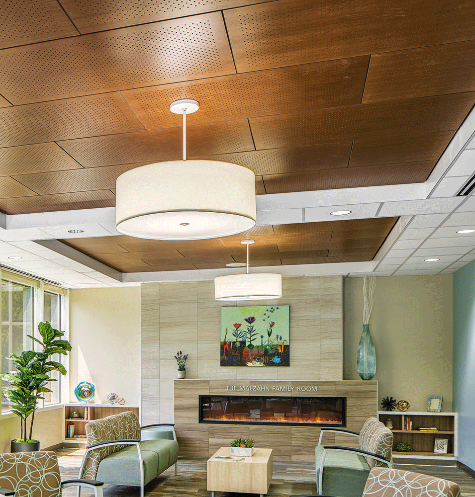 Armstrong ceiling treatment
