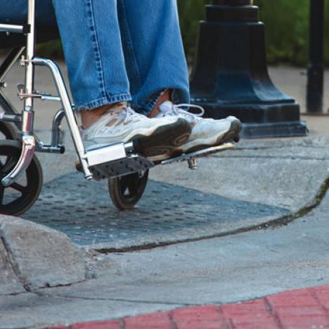 curb cut for wheelchairs