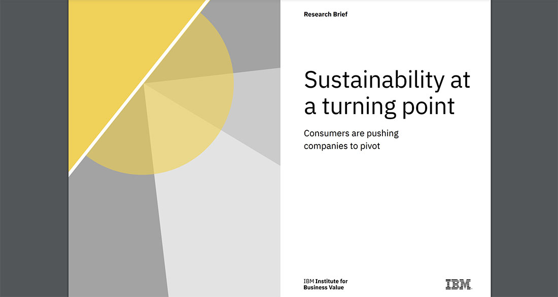 Sustainability at a turning point