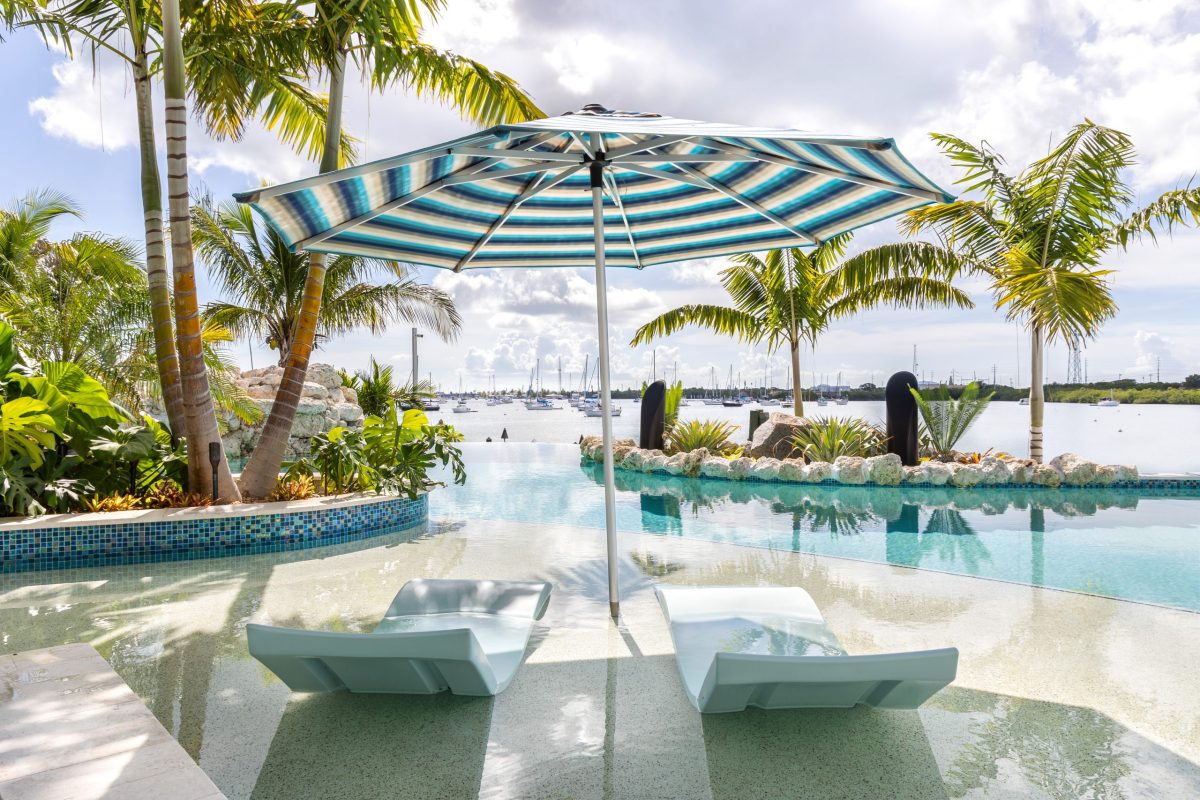 Harbor palms pool view day 4 h illuminating design