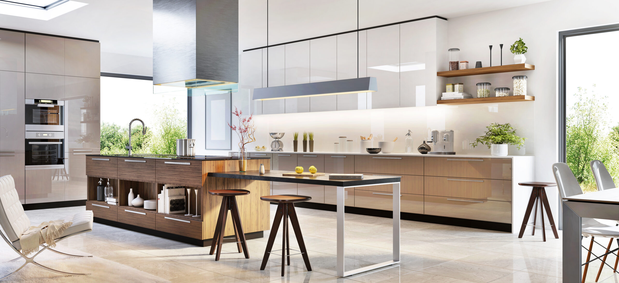 Modern kitchen interior design in a luxury house embrace wellness by design today