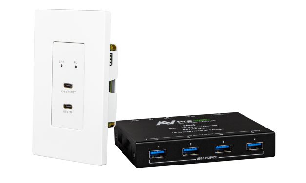 AVPro Edge Introduces USB 3.2 Single-Gang Wall Plate Extender Kit  