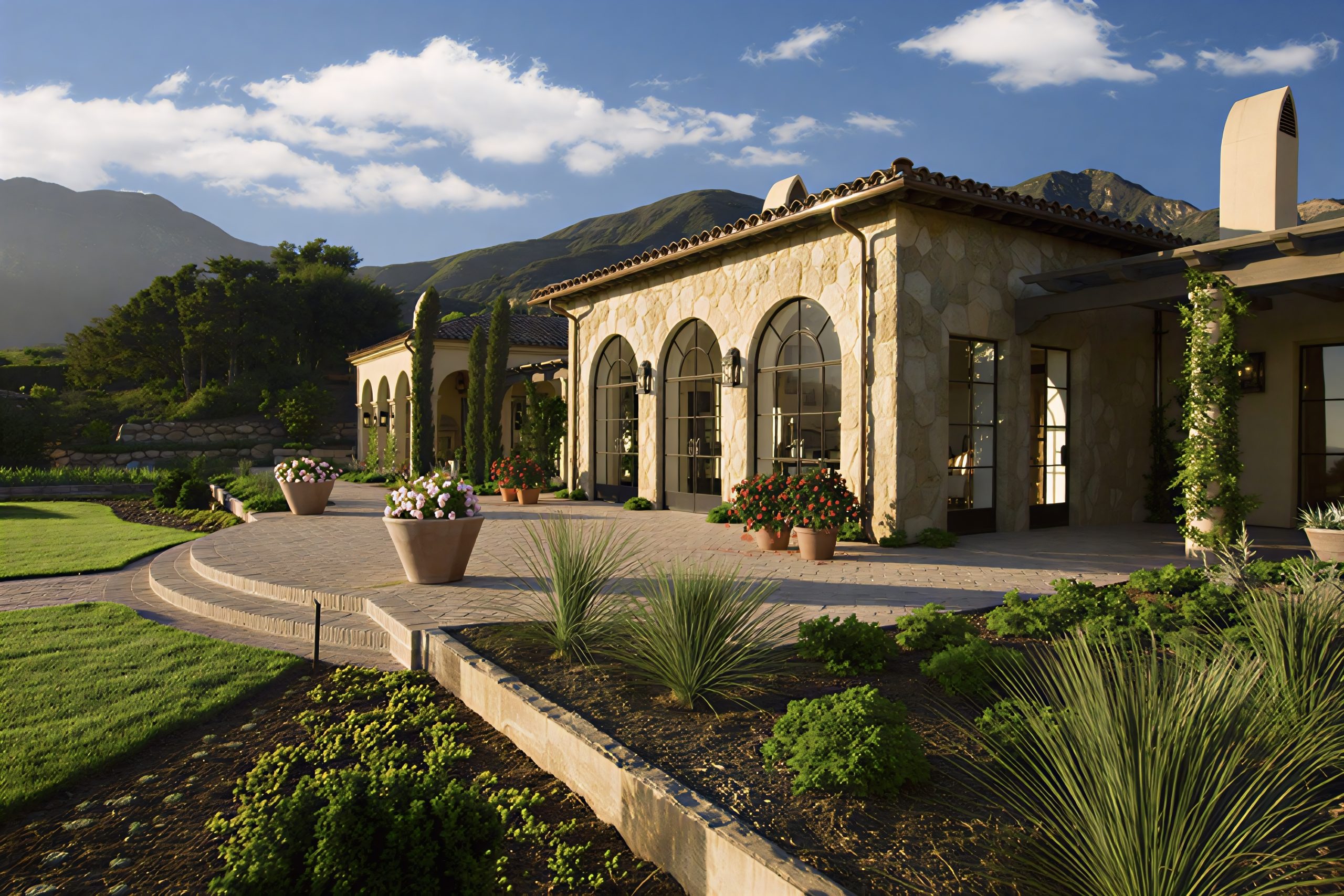 Santa barbara pool house cimadelmundo exterior2 buchanan the builder