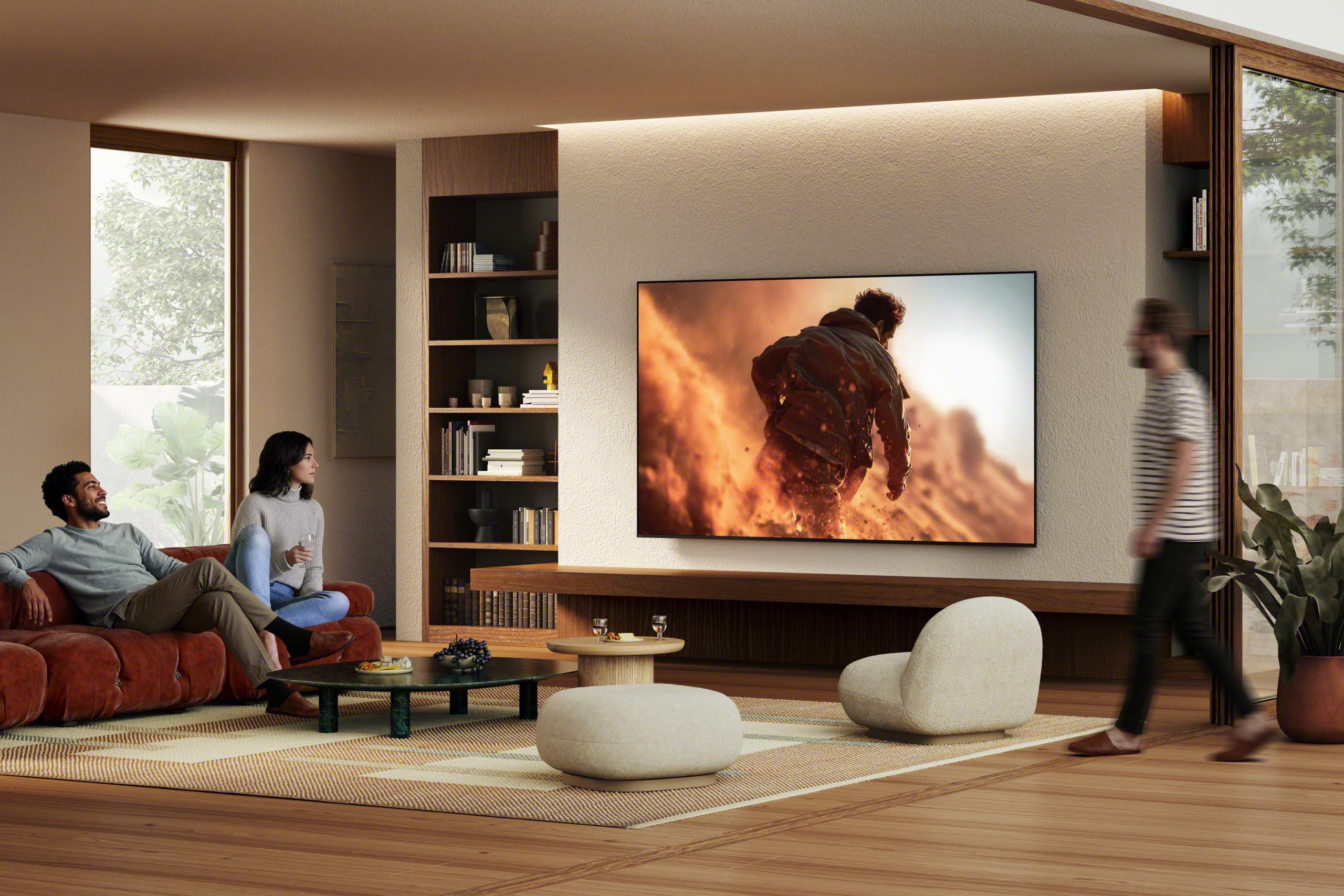 Sony bravia 7ii in situation wallmount people 98 large 2026 technology designer magazine performance home award winners